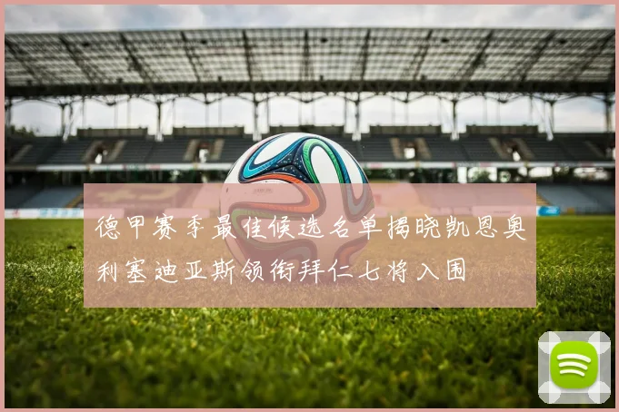 德甲赛季最佳候选名单揭晓凯恩奥利塞迪亚斯领衔拜仁七将入围